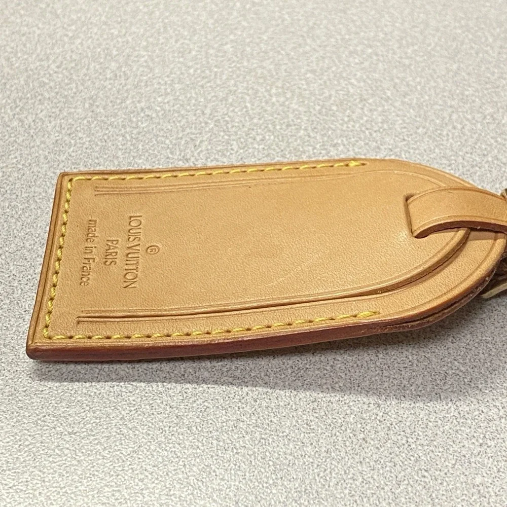 Authentic Louis Vuitton Luggage Tag Excellent Condition SEE THE‎ PHOTOS